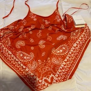 Meraki red young contemporary top